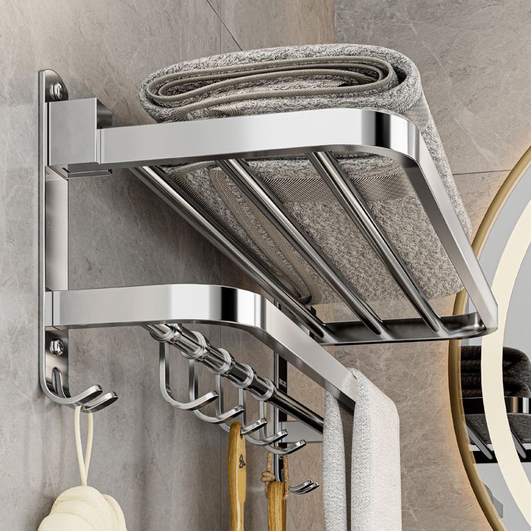 Kalsten | Contemporary bathroom accessory set made of chrome-plated stainless steel with bathrobe hooks/towel rail