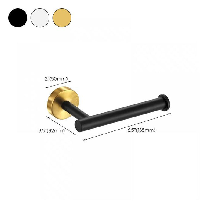 Kalsten | Modern Bathroom Hardware Set in Stainless Steel Brushed Chrome Towel Bar/Ring & Bathrobe Hook