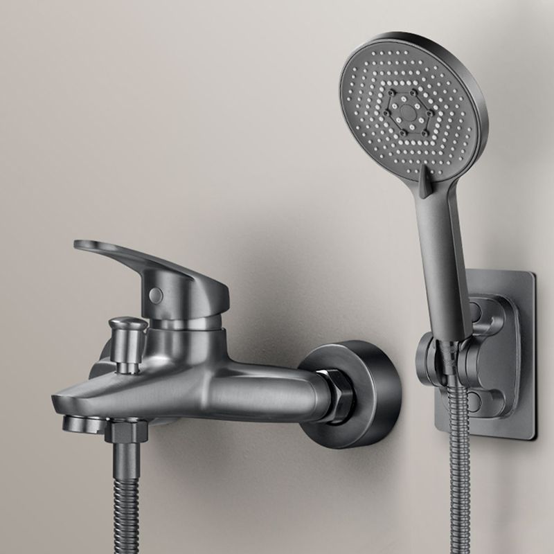 Kalsten | Solid Bathtub Faucet Handheld Shower Hose Lever Handle Wall-Mounted 2 Holes Bathtub Fill Valve
