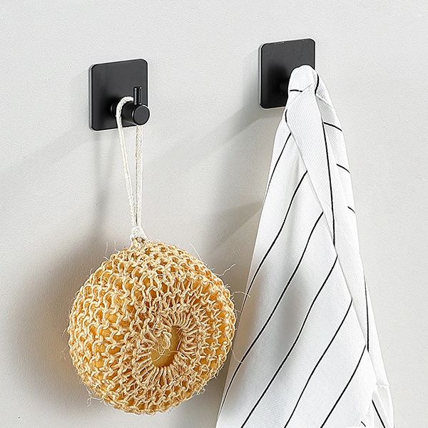 Kalsten | Modern Bathroom Hardware Set in Stainless Steel Brushed Chrome Towel Bar/Ring & Bathrobe Hook