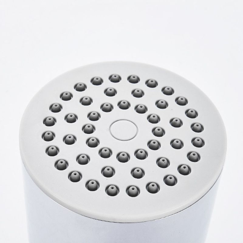Kalsten | Round shower head made of stainless steel in silver wall-mounted shower head