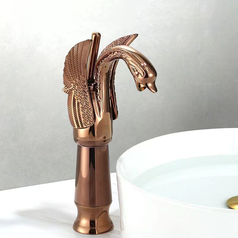Kalsten | Full brass bathroom sink faucet hot and cold water single lever sink faucet