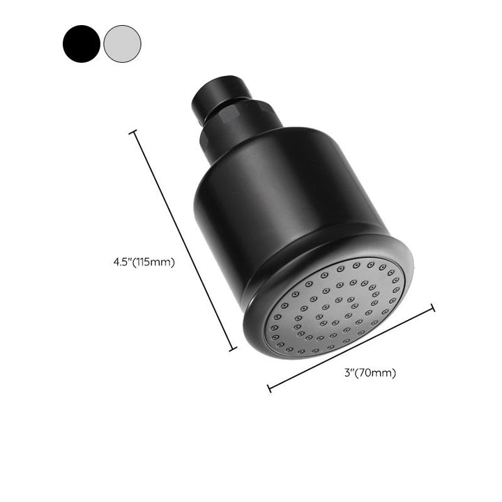 Kalsten | Round shower head made of stainless steel in silver wall-mounted shower head