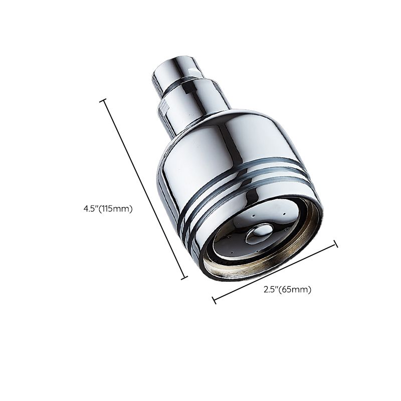 Kalsten | Round shower head made of stainless steel in silver wall-mounted shower head