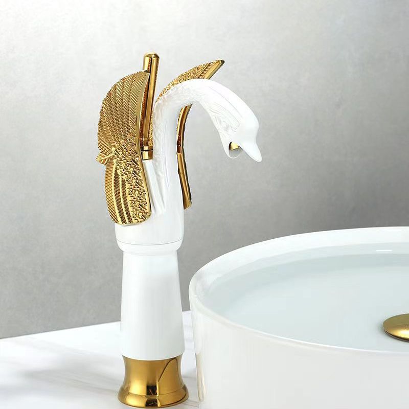 Kalsten | Full brass bathroom sink faucet hot and cold water single lever sink faucet