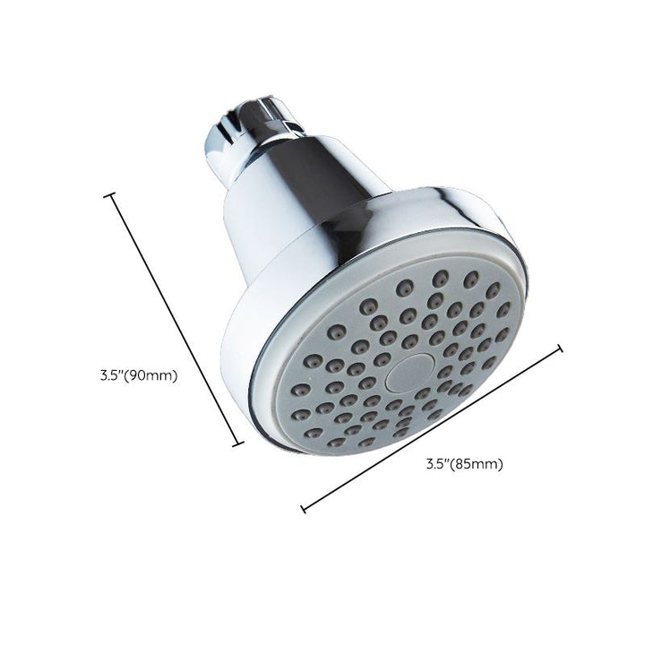 Kalsten | Round shower head made of stainless steel in silver wall-mounted shower head