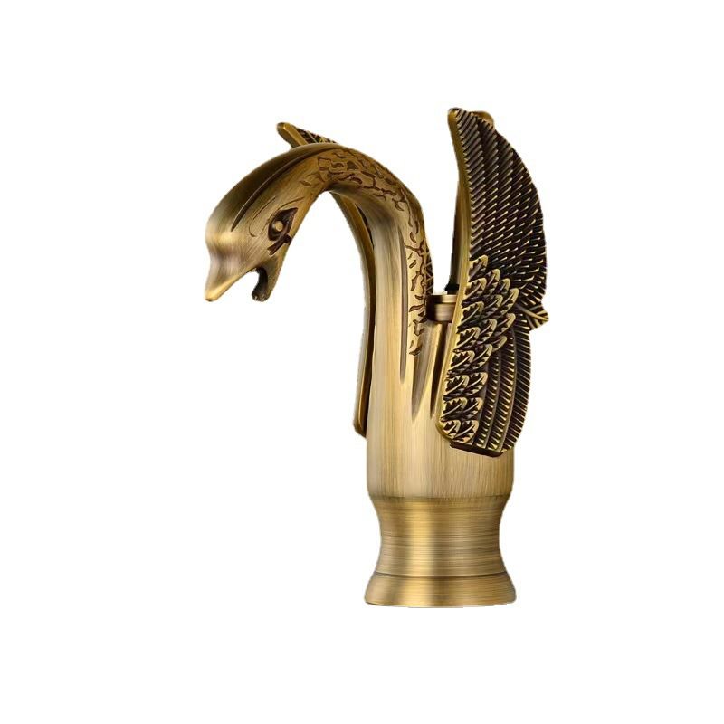 Kalsten | Full brass bathroom sink faucet hot and cold water single lever sink faucet