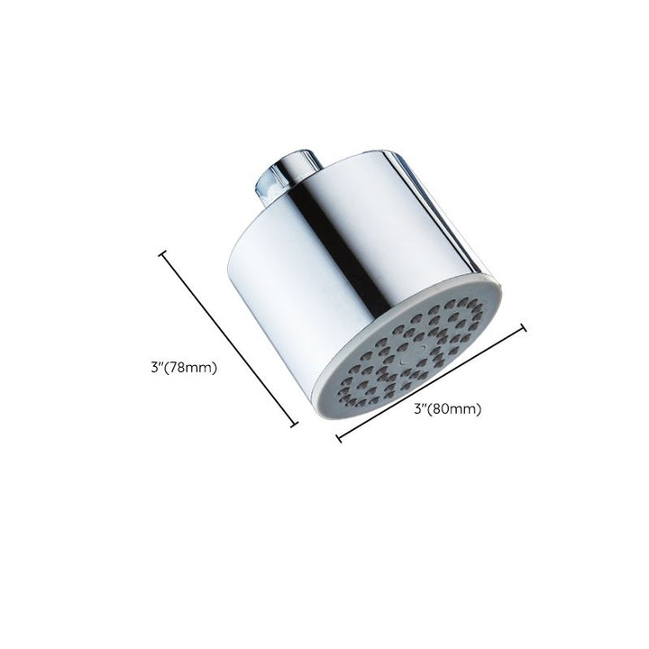 Kalsten | Round shower head made of stainless steel in silver wall-mounted shower head