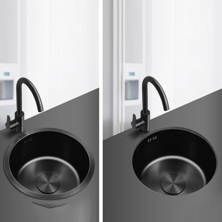 Kalsten | Classic Round Sink Stainless Steel Built-in Sink Non-Slip Round Basin for the Kitchen