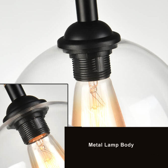 Pendant Light Glass Rope 9.8 in Adjustable Hallway Living Room Bedroom Modern Ceiling Lamp | Kalsten