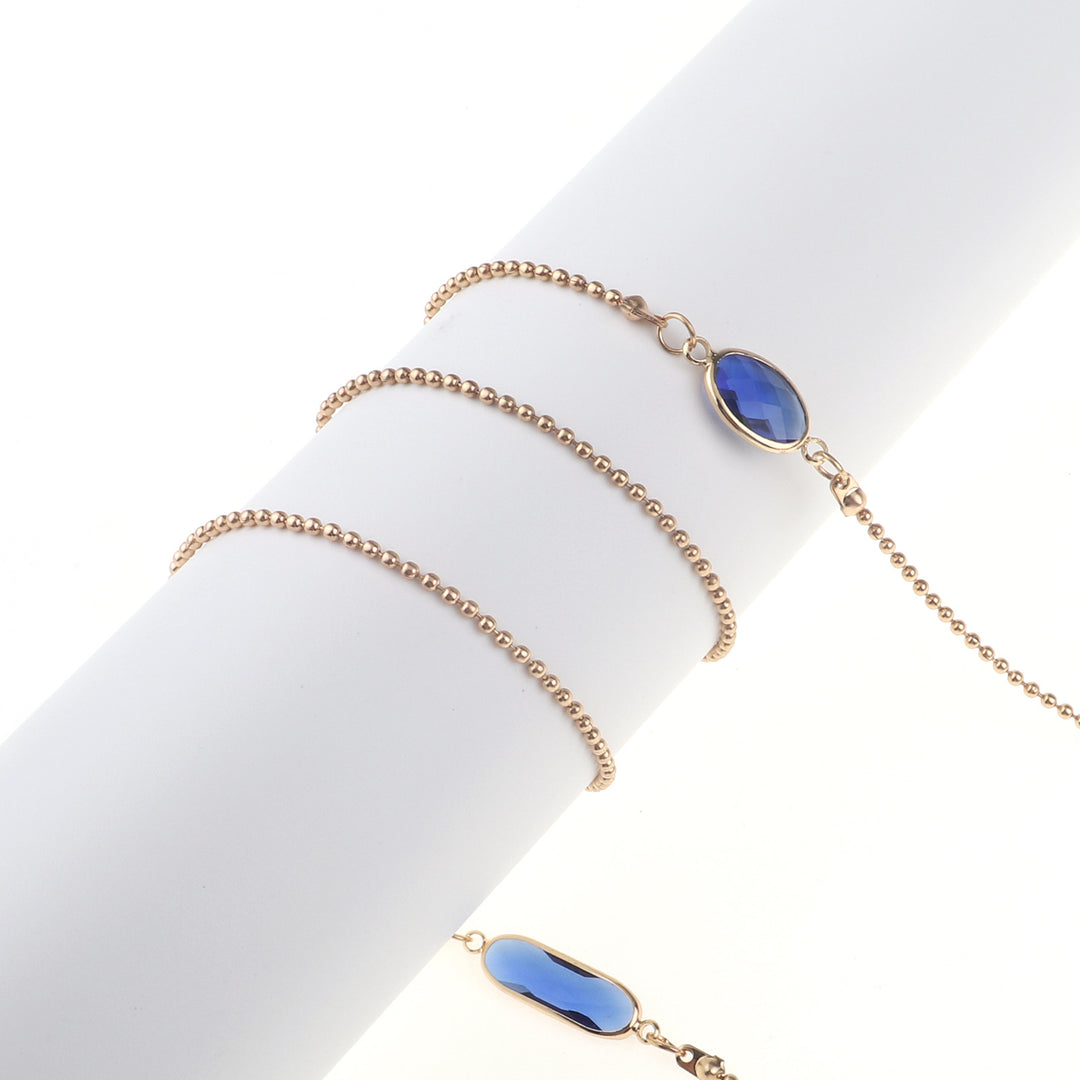 Elegant Blue Stone Necklace Kalsten