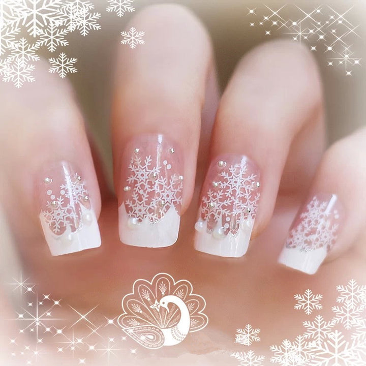 Artificial nails with delicate floral decorations Kalsten
