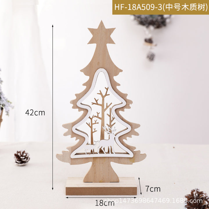 Decorative Wooden Christmas Tree Decoration