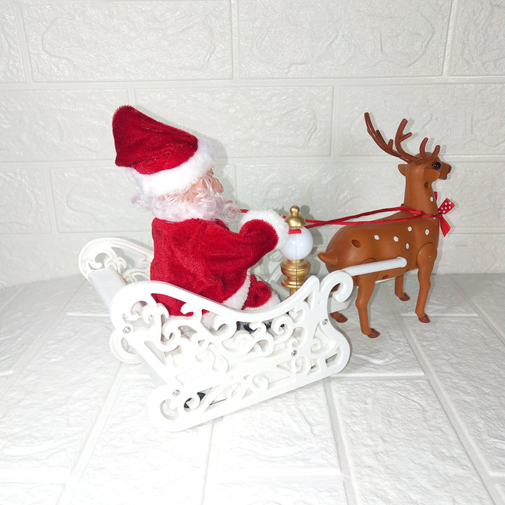Christmas decoration sled with reindeer