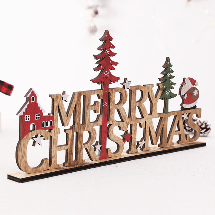 Whimsical Wooden Holiday Wall Decoration