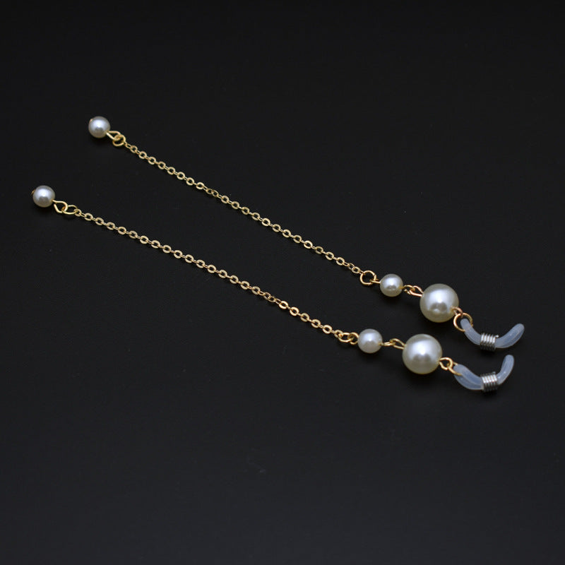 Elegant Long Pearl Chain Eyewear Holder Kalsten