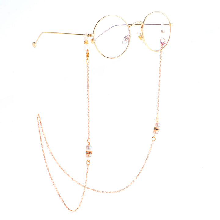 Elegant Pearl Accented Eyewear Chain Kalsten