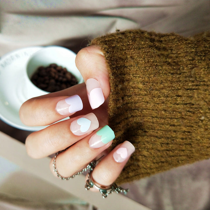 Decorative Heart Nail Art
