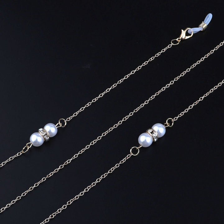 Elegant Pearl Accented Eyewear Chain Kalsten