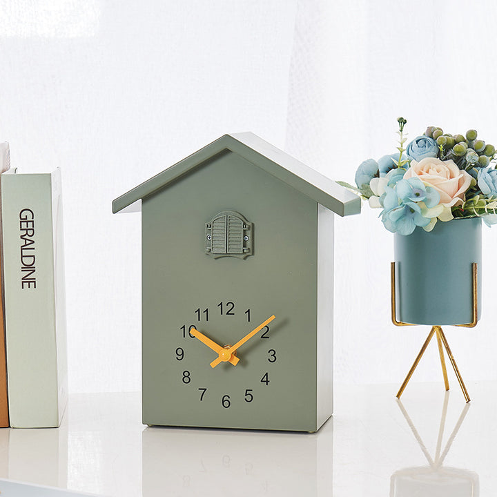 Cuckoo clock in creative house design Kalsten