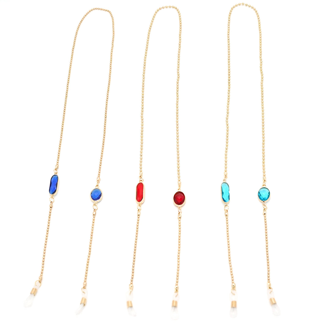 Elegant Gemstone Glasses Chain Kalsten