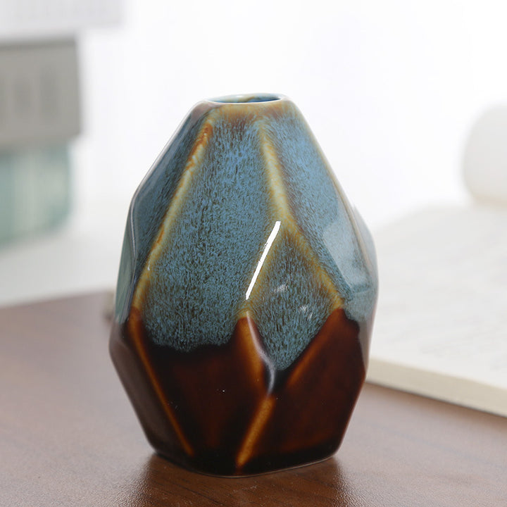 Geometric Ceramic Decorative Vase Kalsten