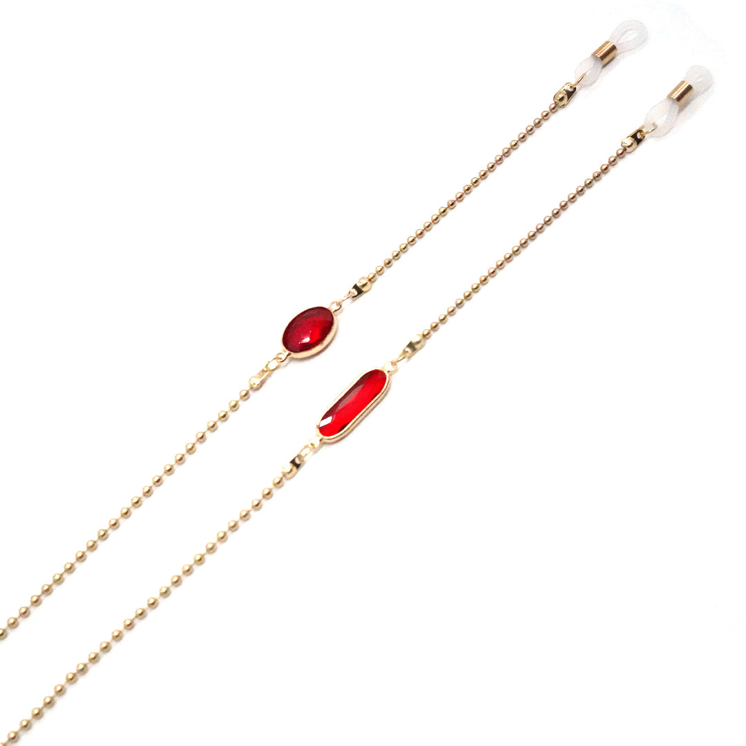 Elegant Gemstone Glasses Chain Kalsten