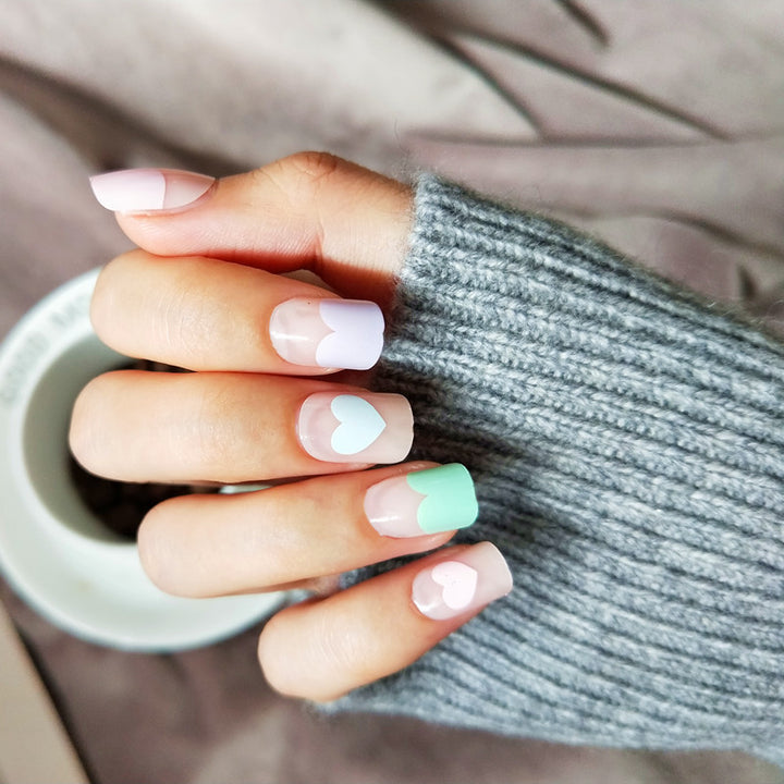 Decorative Heart Nail Art
