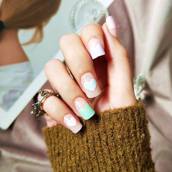 Decorative Heart Nail Art