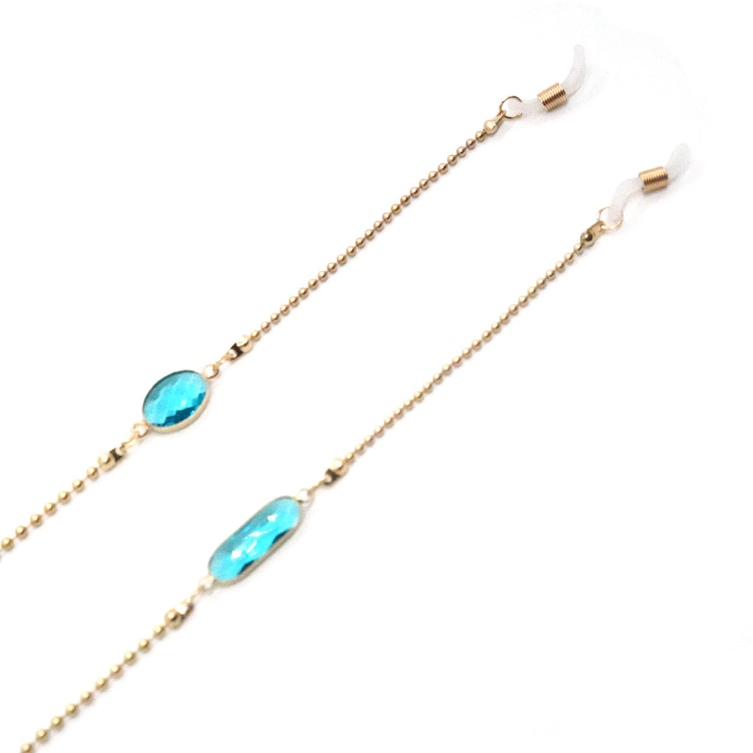 Elegant Stone-Embellished Eyewear Chain Kalsten