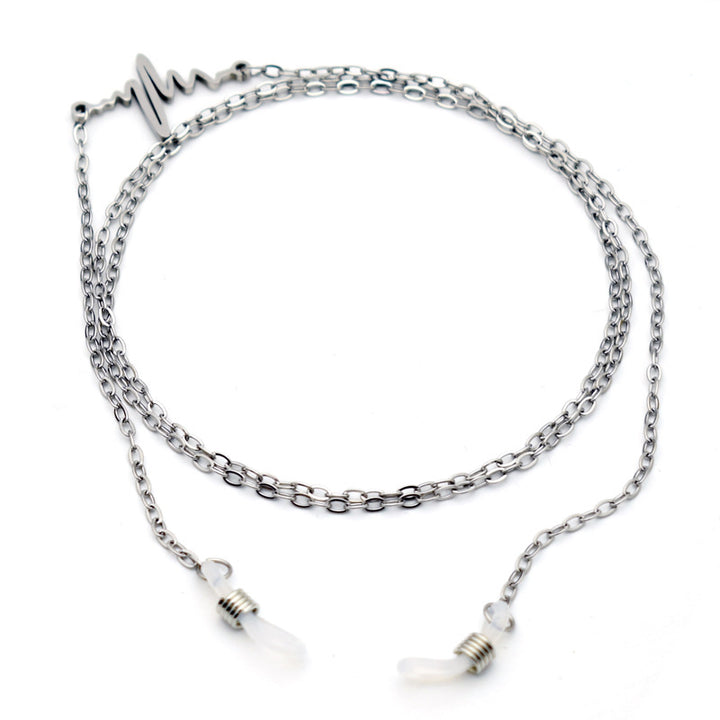 Trendy Heartbeat Design Eyewear Chain Kalsten