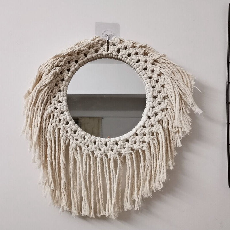 Decorative Macrame Wall Mirror Kalsten