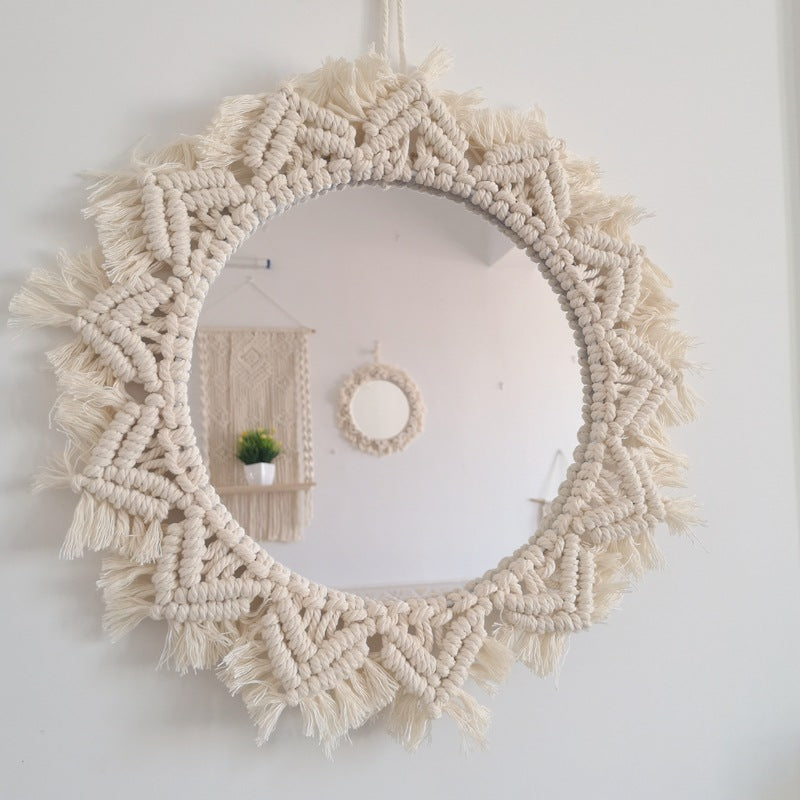 Decorative Macrame Wall Mirror Kalsten