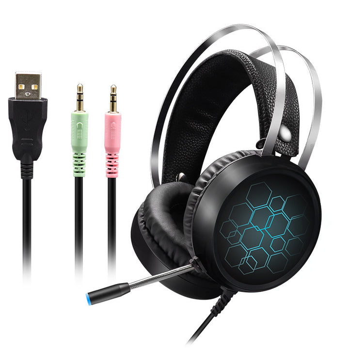 Gaming headset with noise cancelling and adjustable microphone Kalsten
