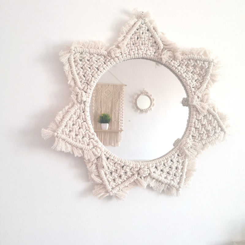 Decorative Macrame Wall Mirror Kalsten