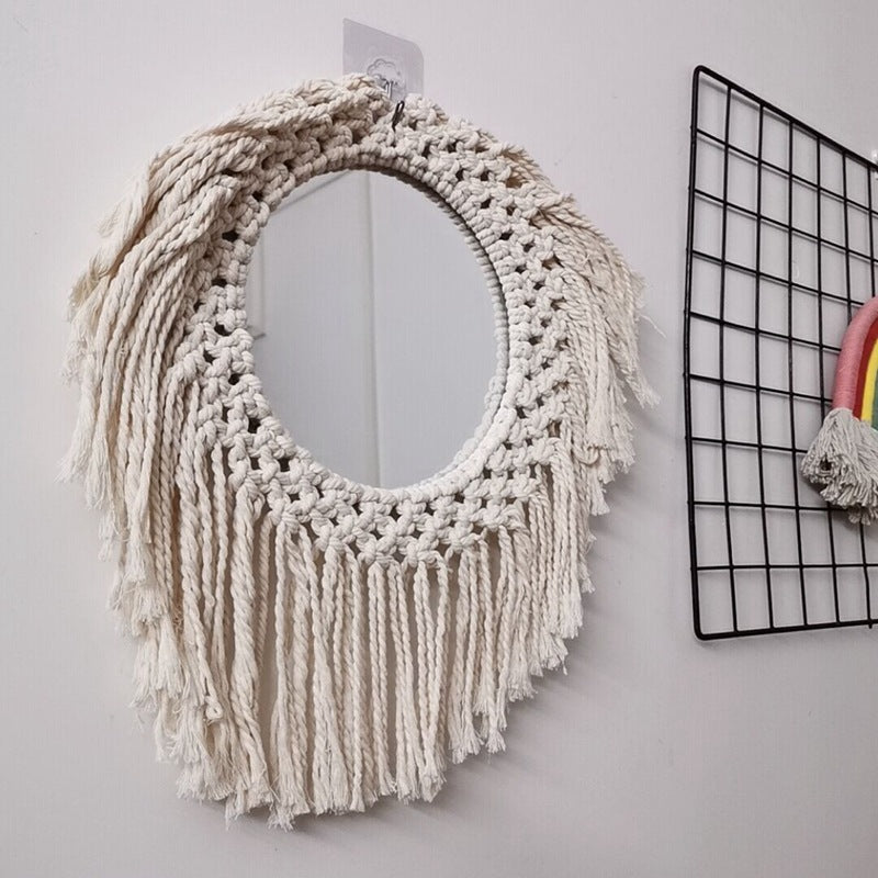 Decorative Macrame Wall Mirror Kalsten