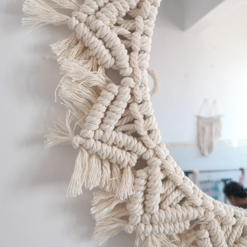 Decorative Macrame Wall Mirror Kalsten