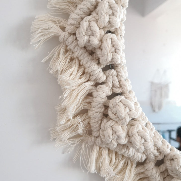 Decorative Macrame Wall Mirror Kalsten