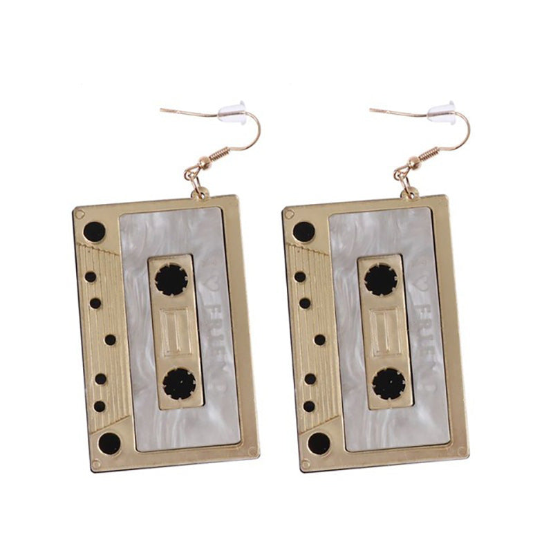 Retro-Inspired Cassette Tape Earrings Kalsten