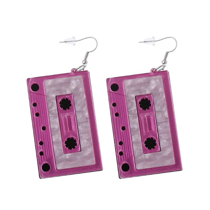 Retro-Inspired Cassette Tape Earrings Kalsten