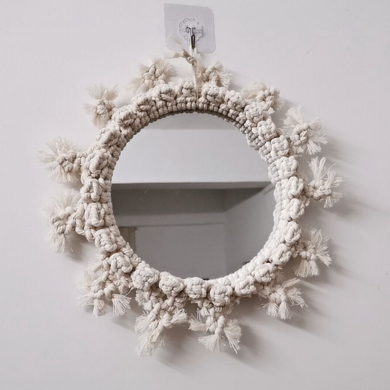 Decorative Macrame Wall Mirror Kalsten