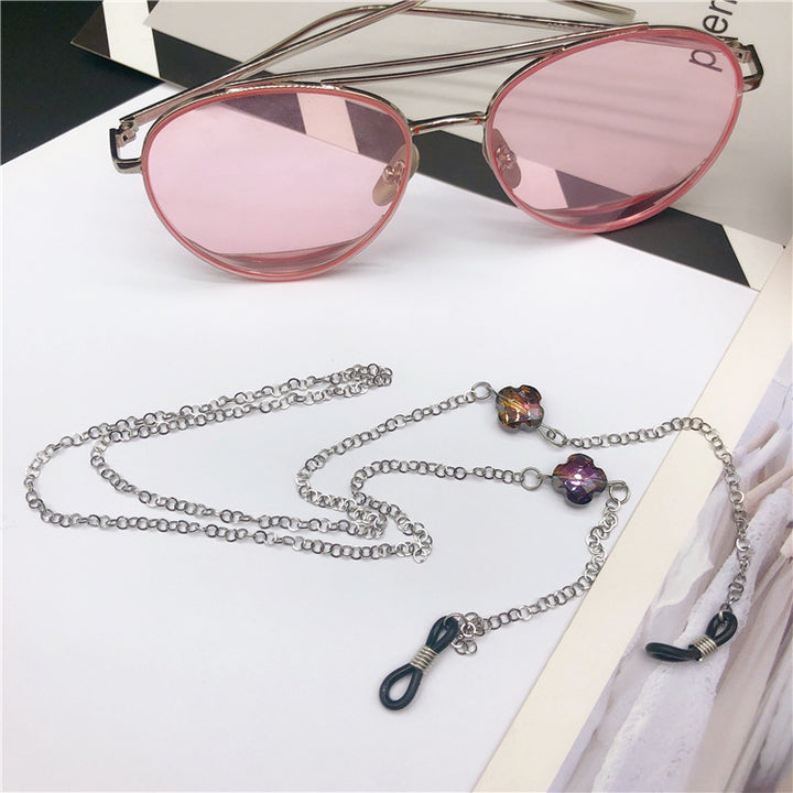 Elegant Gemstone Accented Eyewear Chain Kalsten