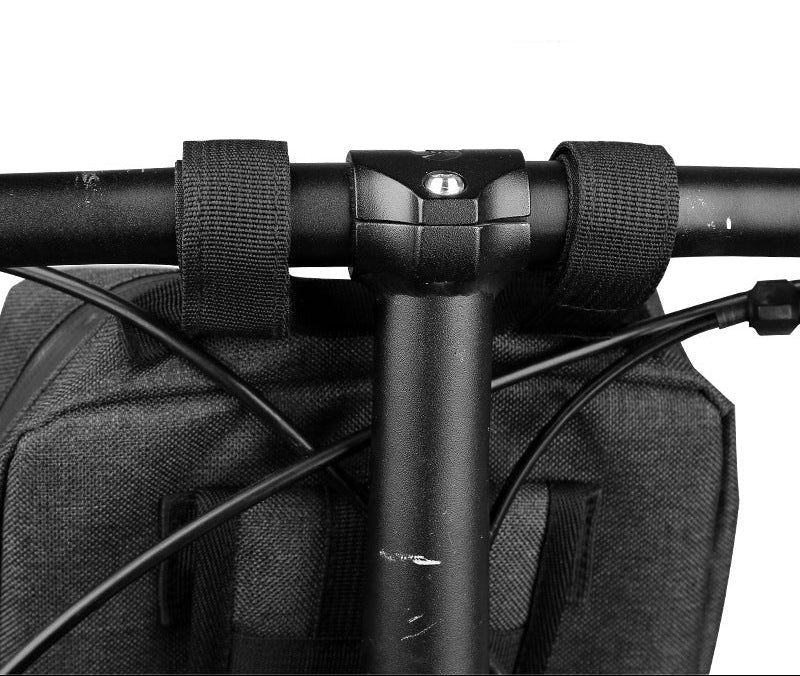 waterproof handlebar commuter bag with quick-attach straps and vertical zip pocket Kalsten