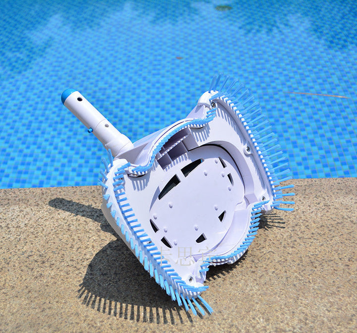 Automatic suction pool cleaner with rotating brush heads and clear debris chamber Kalsten