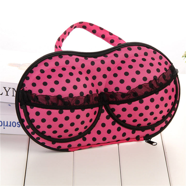 Polka Dot Travel Makeup Organizer Case Kalsten