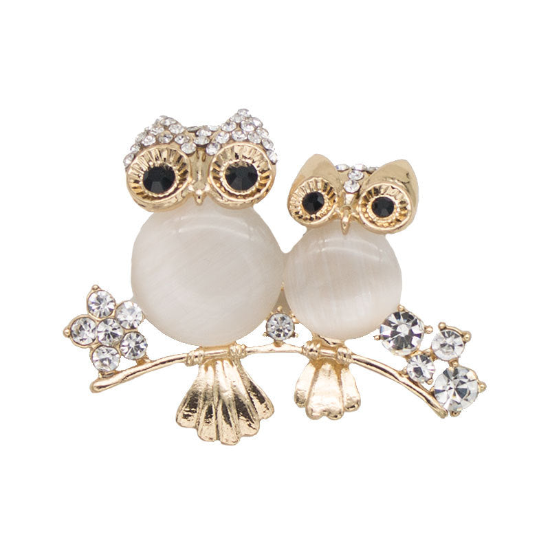 Elegant Owl-Themed Brooch Kalsten