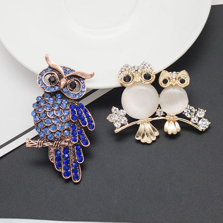 Elegant Owl-Themed Brooch Kalsten