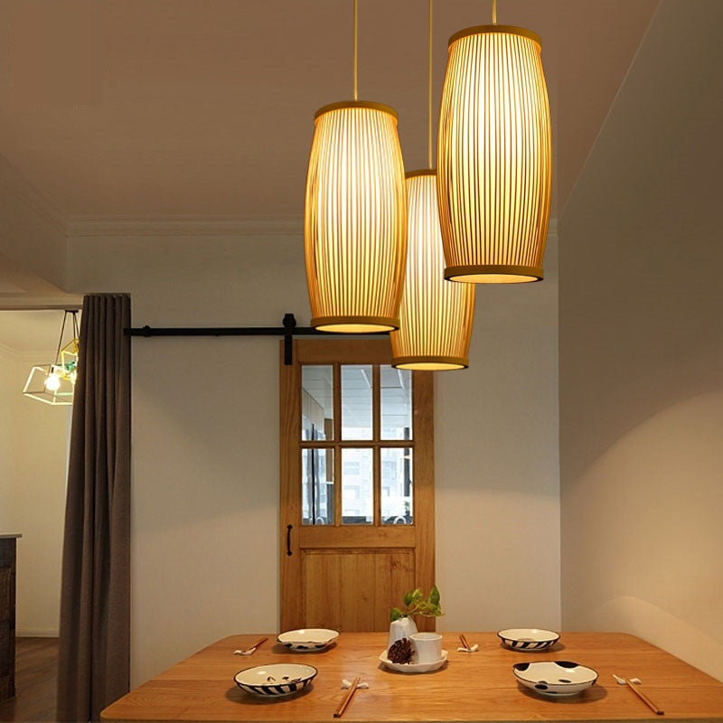 Artistic Bamboo Pendant Light