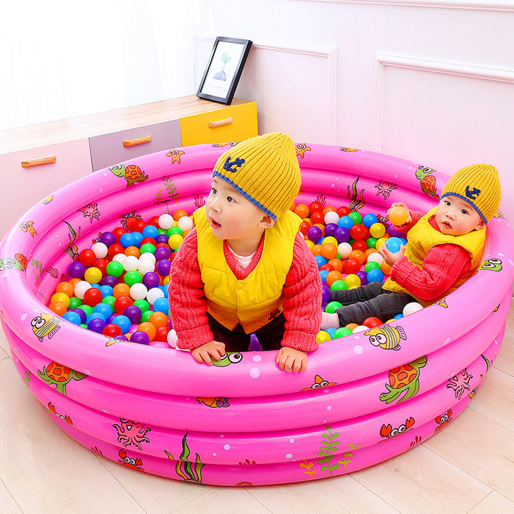 Women's Inflatable Children's Swimming Pool with Fun Sea Motifs Kalsten
