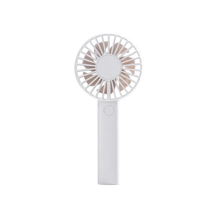 Unisex portable battery-operated mini hand fan with one-button operation and protected fan grill Kalsten